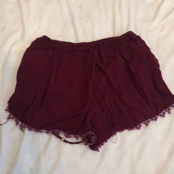 Francescas Maroon Shorts - Picture 2 of 2